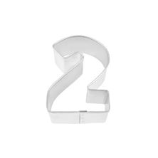 Picture of NUMBER 2 TIN-PLATED COOKIE CUTTER 8CM
